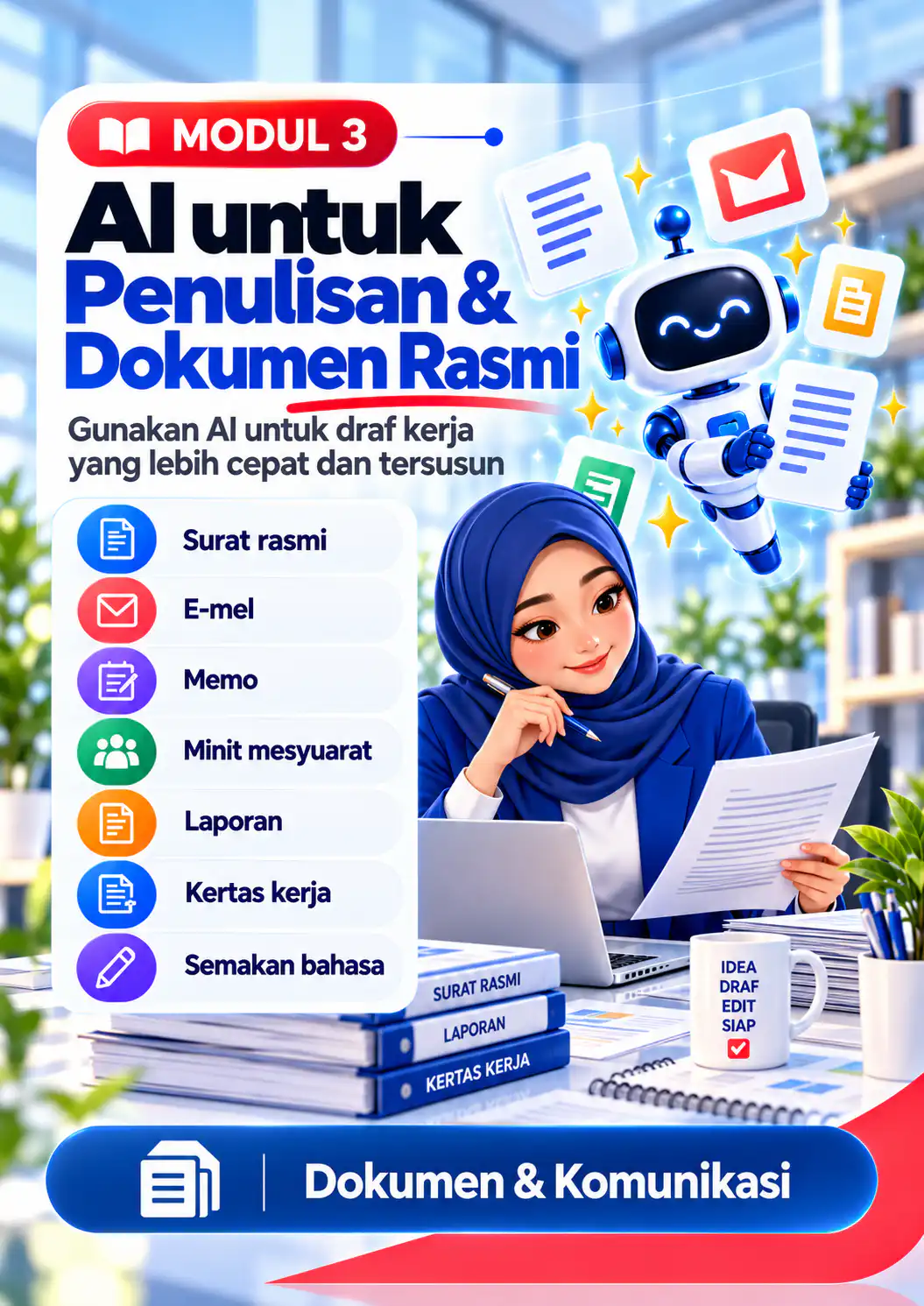 Modul 3: AI untuk Penulisan dan Dokumen Rasmi
