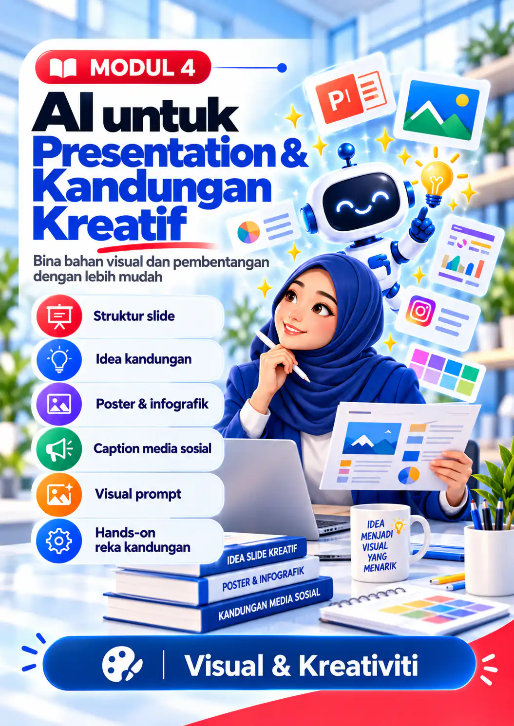 Modul 4: AI untuk Presentation dan Kandungan Kreatif